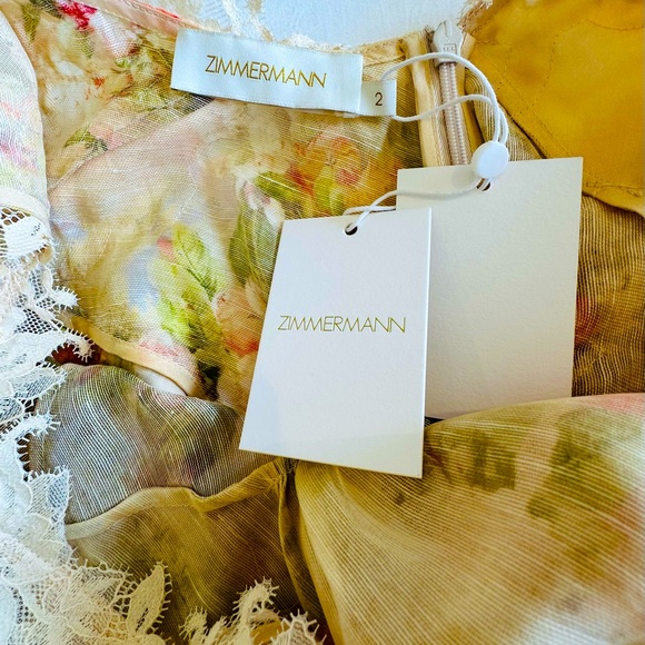NWT Zimmermann Luminosity spliced lace dress.  Fall 2023 (Zimmermann size 2) - Picture 5 of 9